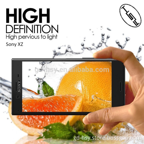 HUYSHE 2016 newest hot selling anti-explosion tempered glass screen for Sony Xperia XZ 3D full cover glass screen 9H protector